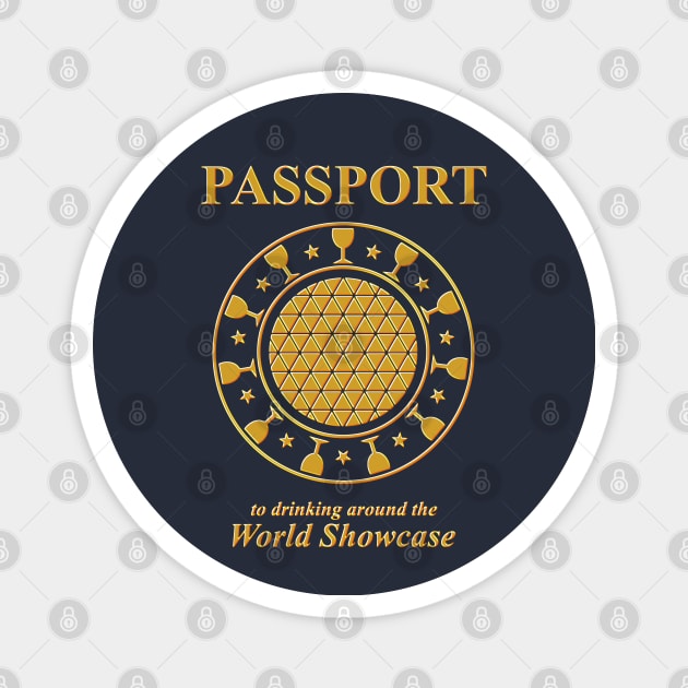 "World" Passport Magnet by onarolltees